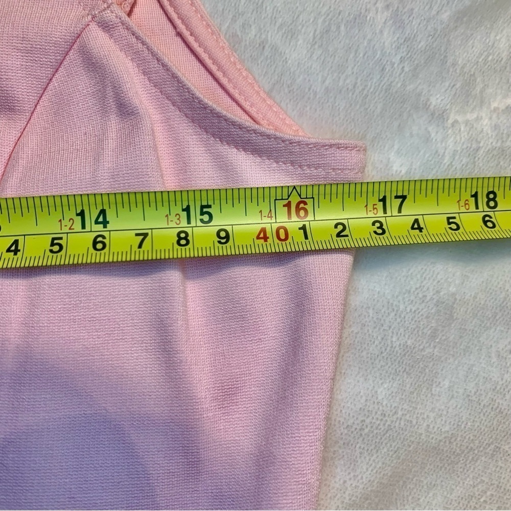 New TEXTILE Elizabeth and James Skater Dress Large Pale Pink Sleeveless Flare - Picture 13 of 16